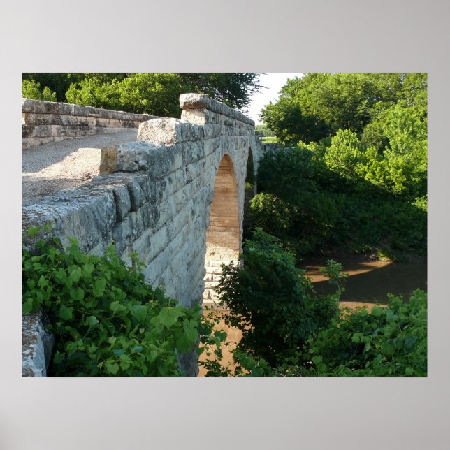 Pôster Ponte do arco de pedra de 1886 (Frente)