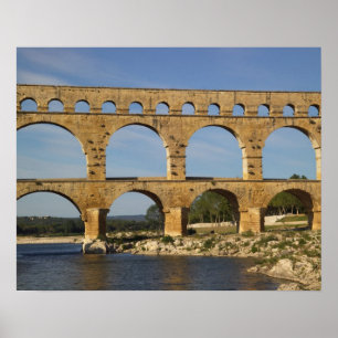 Pôster Ponte do Gard, Gard, Languedoc Roussillon, França