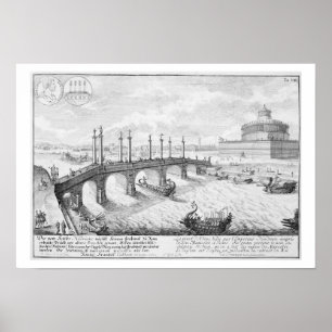 Pôster Ponte do mausoléu de Aelius e de Hadrian (Castel