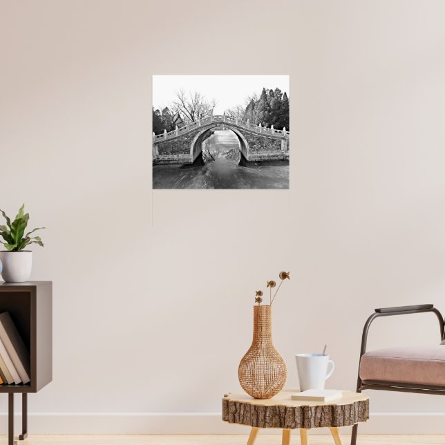 Poster Ponte do Palácio de Verão B&W (Sala de Estar 3)