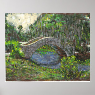 Pôster Ponte do parque da cidade, Nova Orleães