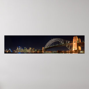Poster Ponte do porto de Sydney Austrália no panorama da
