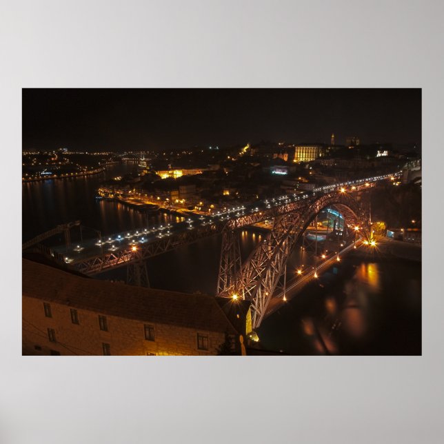 Pôster Ponte Dom Luis Iron no Porto (Frente)