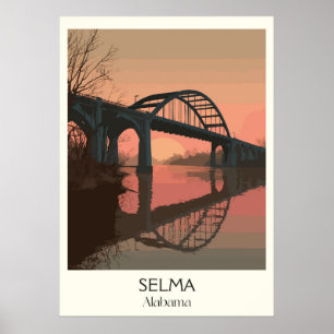 Poster Ponte Edmund Pettus Selma Alabama
