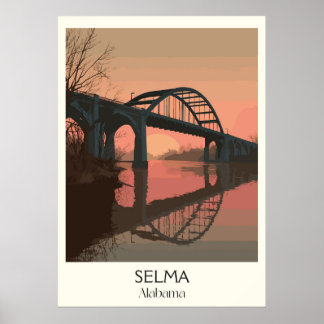 Poster Ponte Edmund Pettus Selma Alabama