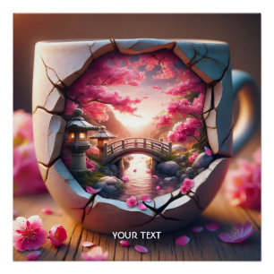 Pôster Ponte Fantasy Cute Mug Sakura