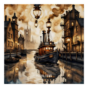 Pôster Ponte Fantasy Cute River