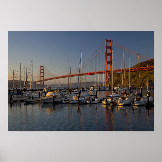 Pôster Ponte Golden Gate e São Francisco 4 (Frente)