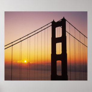 Poster Ponte Golden Gate, São Francisco, Califórnia,