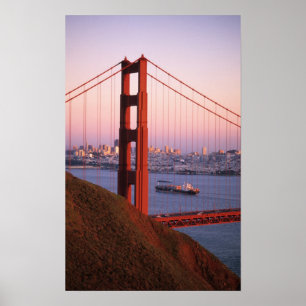 Pôster Ponte Golden Gate; São Francisco; Califórnia;