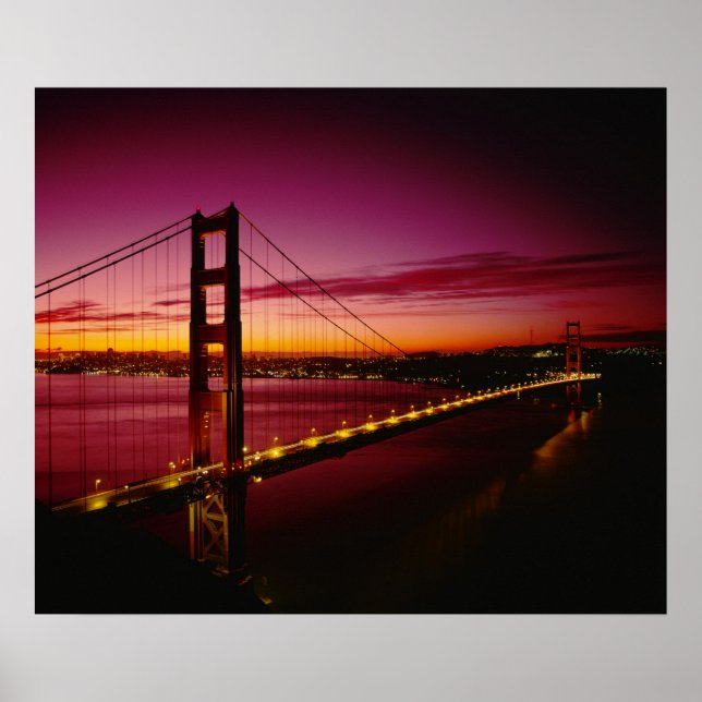 Poster Ponte Golden Gate, São Francisco, Califórnia, 5 (Frente)
