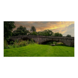 Pôster Ponte Histórica de St. Asaph Sobre o Rio Elwy