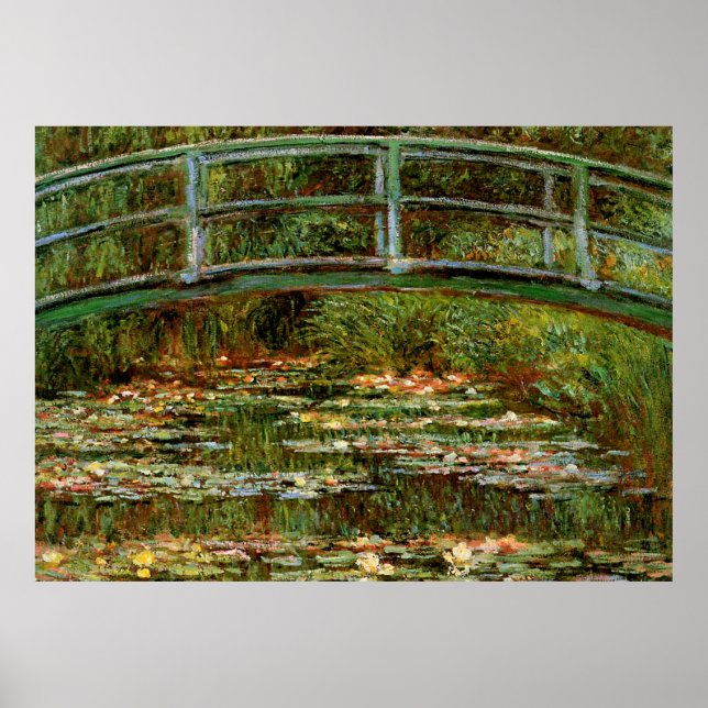 Poster Ponte Japonesa Arte Francesa de Monet (Frente)