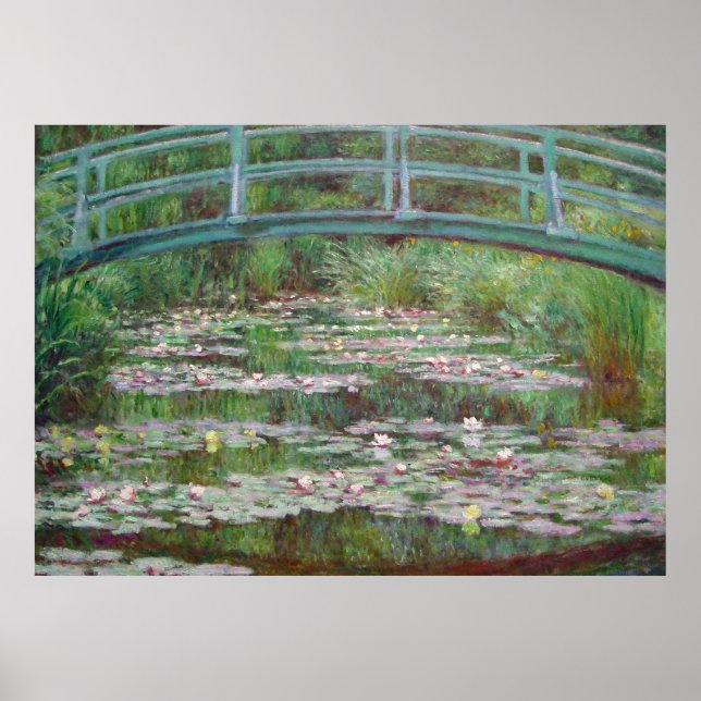 Poster Ponte Japonesa - Claude Monet (Frente)