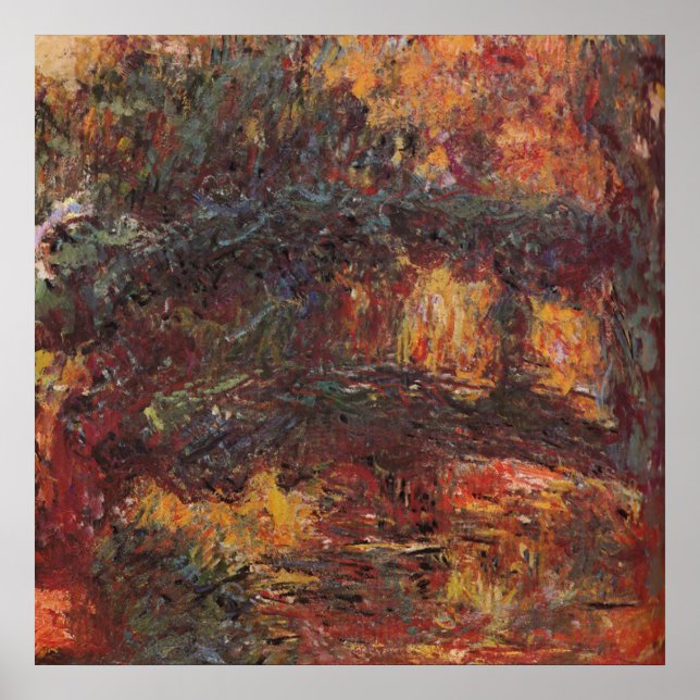 Poster Ponte Japonesa - Claude Monet - c1920 (Frente)