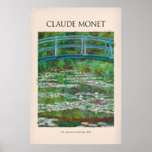 Poster Ponte Japonesa de Monet Lírios de Água Giverny