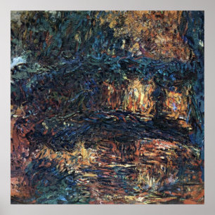 Pôster Ponte Japonesa por Claude Monet, Vintage Fine Art