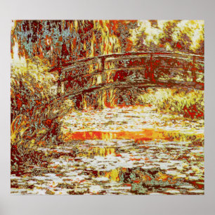 Poster Ponte Japonesa sobre os Lírios - Claude Monet