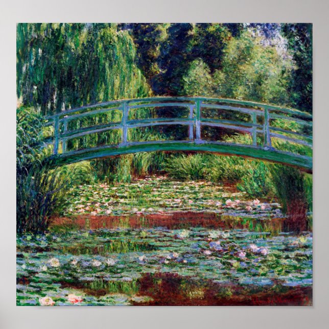 Poster Ponte Japonesa (Water-Lily Pond), Monet (Frente)