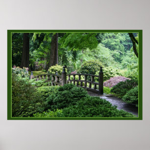 Pôster Ponte - jardim do japonês de Portland