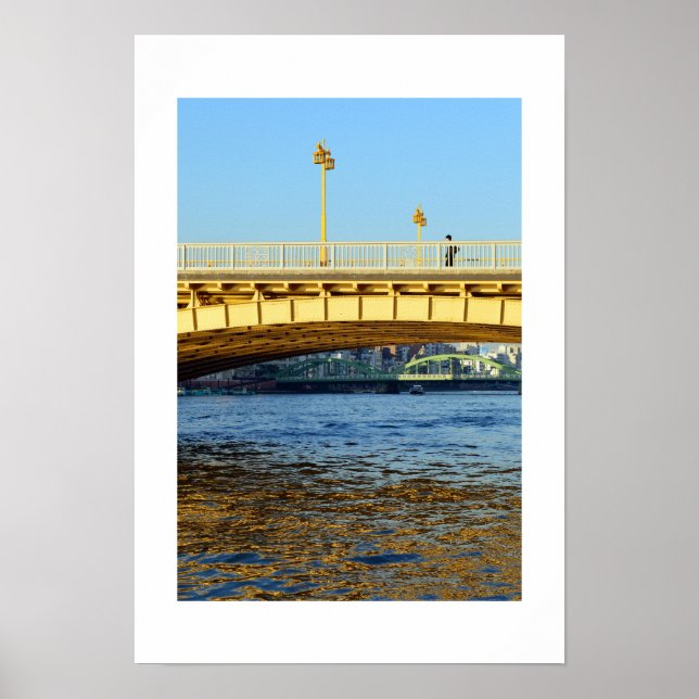 Poster Ponte Kuramae: Sumida River, Tokyo (Frente)
