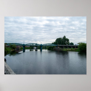 Poster Ponte Lady Bay sobre o rio Trent, Nottingham
