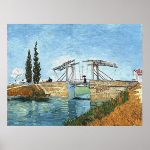 Pôster Ponte Langlois em Arles por Vincent van Gogh