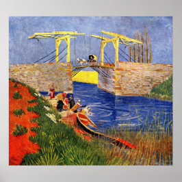 Pôster Ponte Langlois em Arles por Vincent van Gogh
