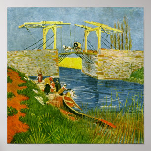 Pôster Ponte Langlois em Arles Van Gogh Fine Art