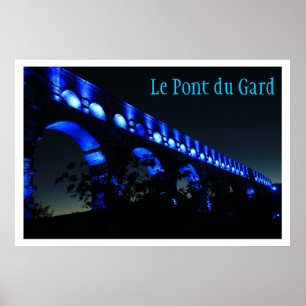 Pôster Ponte Le Pont du Gard Aqueduct, Paris, França