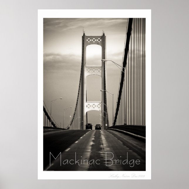 Poster Ponte Mackinac (Frente)