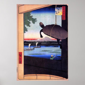 Poster Ponte Mannen em Fukagawa