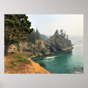 Poster Ponte Natural, Thunder Rock Cove, Oregon