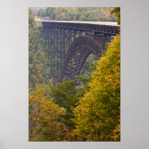 Pôster Ponte New River Gorge, Nova Garganta de Rio