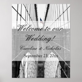 Pôster Ponte New York Wedding NYC Brooklyn