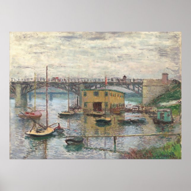 Poster Ponte no Argenteuil - Claude Monet Fine Art (Frente)