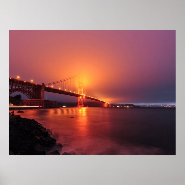 Poster Ponte ouro Gate, São Francisco, EUA (Frente)