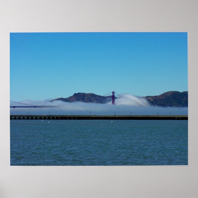 Poster Ponte ouro-Portão em Fog, São Francisco (Frente)