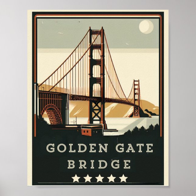Poster Ponte ouro - Um ícone Eterno de San Franci (Frente)