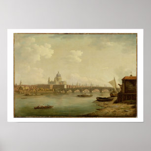 Poster Ponte Paul e Blackfriars, Londres, c.1770-