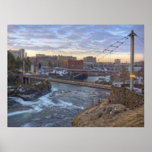 Pôster Ponte pedestre de R F P - Spokane Washington