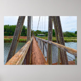 Poster Ponte Pênsil de Hanapepe, Kauai, Havaí