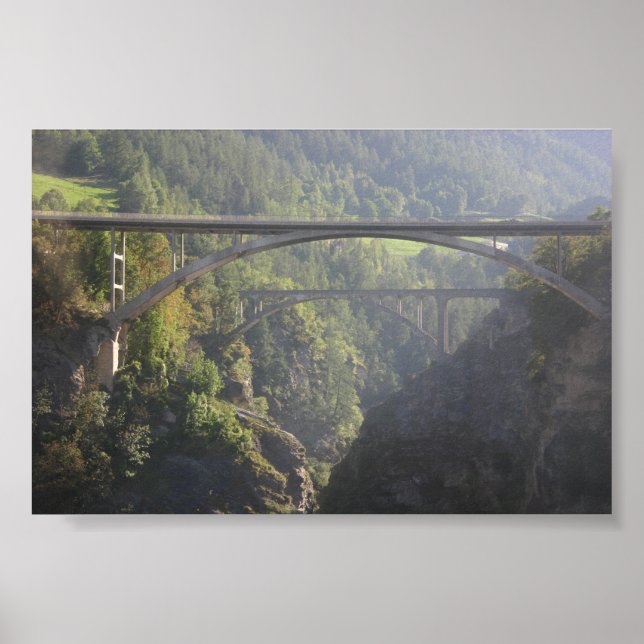 Poster Ponte perto da Suiça Brigg (Frente)