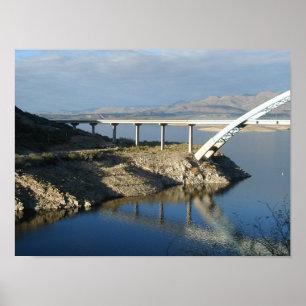 Poster Ponte Roosevelt Lake, Arizona