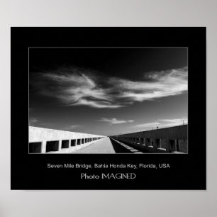 Poster Ponte Sete Mile, Florida Keys, EUA