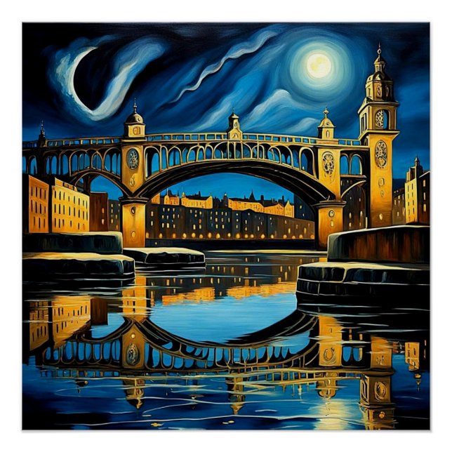 Pôster Ponte sob o luar 2 (Frente)