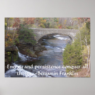 Pôster Ponte sobre a água