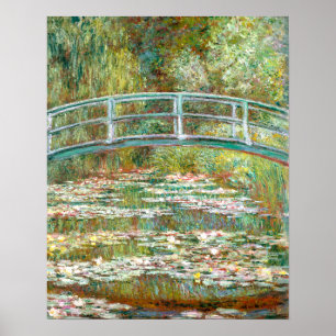 Poster Ponte sobre a Lagoa de Nenúfares Claude Monet