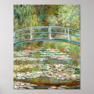 Poster Ponte sobre Lilões de Água Claude Monet