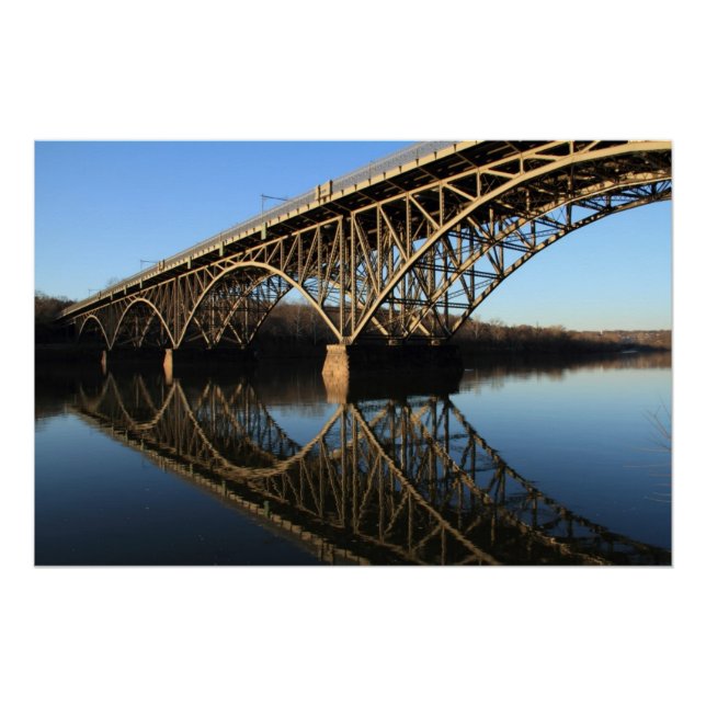 Pôster Ponte sobre o rio Schuylkill (Frente)